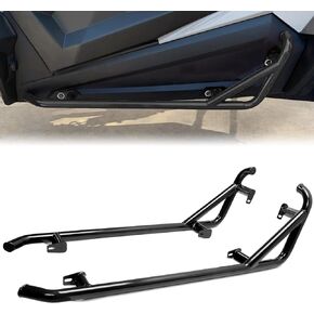 ECOTRIC Black Nerf Bars Rock Sliders Compatible with 2014-2023 Polaris RZR XP 1000/ Turbo/Turbo S, RZR 900/900 XC/S 900/ S 1000 (2 Doors) Left & Right Side Steps - 2 Seater