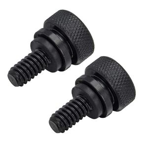 Benlari Seat Bolt Screw Black Stainless Steel Fender Seat Bolts 1/4"-20 Thread Compatible for Harley Davidson Sportster Touring Softail Dyna Street Glide Road King Road Glide Electra Glide CVO 1997-24