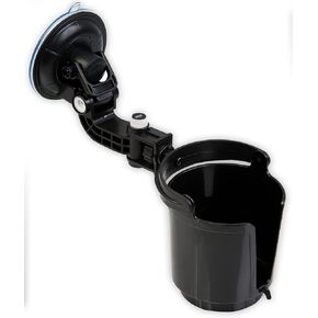 VaygWay Recessed Folding Cup Drink Holder- Premium Quality Folding Console Bottle Car Can Holder- Black Vehicle Adjustable Drink Cup Holder (Black 1 Pack)