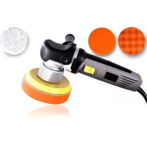 VViViD REV Random Orbital Buffer Polisher 2.0, 2000 RPM - 6400 RPM, includes 3 Buffing Pads
