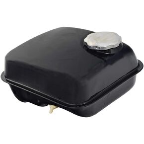 AlveyTech Fuel Tank for the Coleman BT200X, CT200U Trail, CT200U-EX, & Massimo Warrior MB200 Mini Bikes - Metal Gas Storage with Black Enamel Finish, Replacement Bike Accessories, Powersports Parts