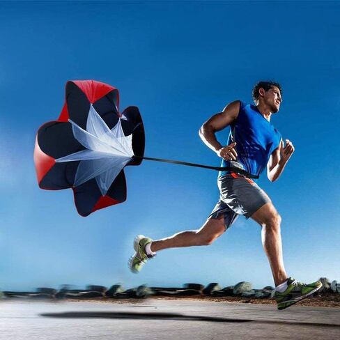 S&F Junction Speed Training Resistance Parachute Running Sprint Chute Sled Harness Tire Pulling Harness for Soccer Football Sport Power Speed Training Fitness Core Strength Training in Saudi Arabia