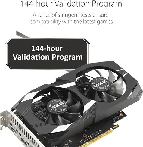 ASUS Dual GeForce® GTX 1650 V2 OC Edition 4GB GDDR6 (PCIE 3.0، ذاكرة GDDR6 سعة 4 جيجابايت، HDMI 2.0b، DisplayPort 1.4a، DVI-D، IP5X مقاوم للغبار، تلقائي للغاية) in Saudi Arabia