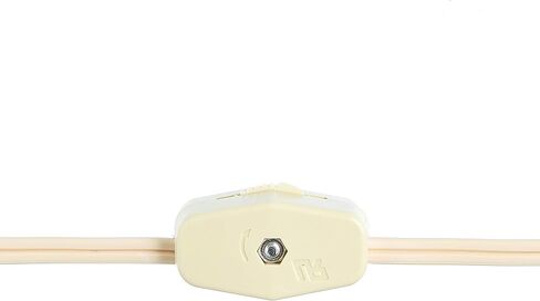 مصباح شمعة كهربائي بقاعدة مطلية بالنحاس، مجموعة من 4 شمعدانات مع مفتاح تشغيل/إيقاف ومصباح 7 وات | أضواء الترحيب الاستعمارية مقاس 9 بوصات للنوافذ والعطلات، باللون الأبيض in Kuwait