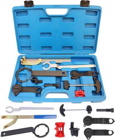 9 قطعة مؤقت اشتعال المحرك أدوات عمود الحدبات والعمود المرفقي أداة توقيت مجموعة ل VAG EA211 1L 1.2L 1.4L 1.6L FSI TSI TFSI محرك البنزين متوافق مع VW Audi A3 /Golf 7/جيتا الجديدة/سكودا/سيات ليون in Kuwait