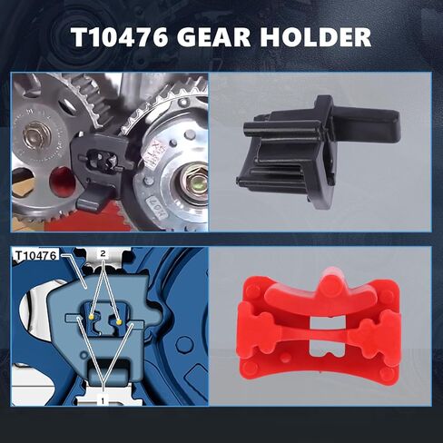 9 قطعة مؤقت اشتعال المحرك أدوات عمود الحدبات والعمود المرفقي أداة توقيت مجموعة ل VAG EA211 1L 1.2L 1.4L 1.6L FSI TSI TFSI محرك البنزين متوافق مع VW Audi A3 /Golf 7/جيتا الجديدة/سكودا/سيات ليون in Kuwait