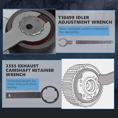 9 قطعة مؤقت اشتعال المحرك أدوات عمود الحدبات والعمود المرفقي أداة توقيت مجموعة ل VAG EA211 1L 1.2L 1.4L 1.6L FSI TSI TFSI محرك البنزين متوافق مع VW Audi A3 /Golf 7/جيتا الجديدة/سكودا/سيات ليون in Kuwait