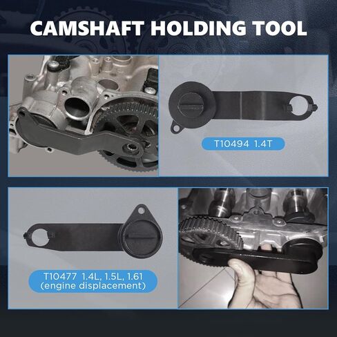 9 قطعة مؤقت اشتعال المحرك أدوات عمود الحدبات والعمود المرفقي أداة توقيت مجموعة ل VAG EA211 1L 1.2L 1.4L 1.6L FSI TSI TFSI محرك البنزين متوافق مع VW Audi A3 /Golf 7/جيتا الجديدة/سكودا/سيات ليون in Kuwait