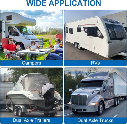 2pcs RV Dual Axle Wheel Cover-Heavy Duty Waterproof Double Tire Cover RV Tire Dual Wheel Cover-Cold & Sun Protection for RVs Campers Dual Axle Trailers Tires from 30" to 32" Dia. in Saudi Arabia