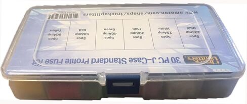 30 قطعة من مجموعة الصمامات الطويلة/القياسية للسيارات JCASE على شكل صندوق للعلامات التجارية الأجنبية والمحلية للشاحنات الصغيرة والسيارات وسيارات الدفع الرباعي. يأتي مع علبة و20، 25، 30، 40، 50، و60 أمبير! in Kuwait