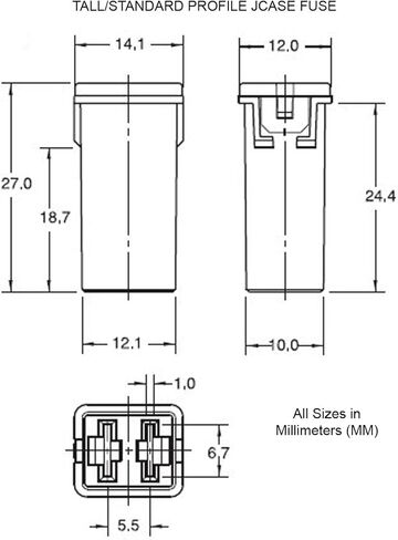 30 قطعة من مجموعة الصمامات الطويلة/القياسية للسيارات JCASE على شكل صندوق للعلامات التجارية الأجنبية والمحلية للشاحنات الصغيرة والسيارات وسيارات الدفع الرباعي. يأتي مع علبة و20، 25، 30، 40، 50، و60 أمبير! in Kuwait