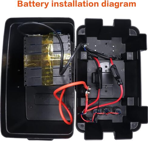 AMOMDPOWER 12-24V صندوق البطارية الذكية المحمولة الثقيلة متعددة الوظائف نظام كهربائي للتخييم التحديثية صناديق التحكم في البطارية صندوق الطائر لمقطورة قارب البحرية سيارة RV الشمسية (البطارية غير المدرجة) in Kuwait