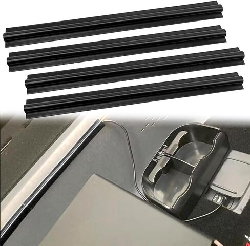 4PCS Car Concealed Wire Sleeve, Black PVC Auto Split Sleeving Wire Cord Organizer - Adhesive Cable Hidden Protector for USB, Audio and Video Line in Saudi Arabia