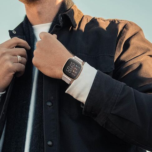 سوار مغناطيسي من Fitbit Versa 2 للنساء/الرجال، 3 قطع من حزام ميلانو لساعة Fitbit Versa Lite/Versa/Versa2 الذكية، سوار معصم بديل من الفولاذ المقاوم للصدأ in Kuwait