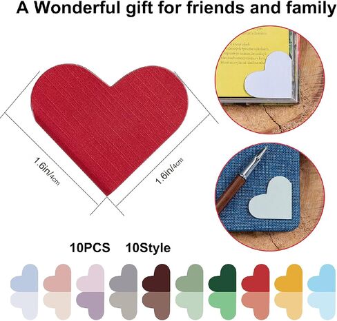 20 Pack Heart-Shaped Magnetic Bookmarks, Perfect for Book Lovers, Children, Women, Men, Teachers, Students, Birthday, Christmas, Graduation Double-Sided Printing for Easy Page Marking Gifts in Saudi Arabia