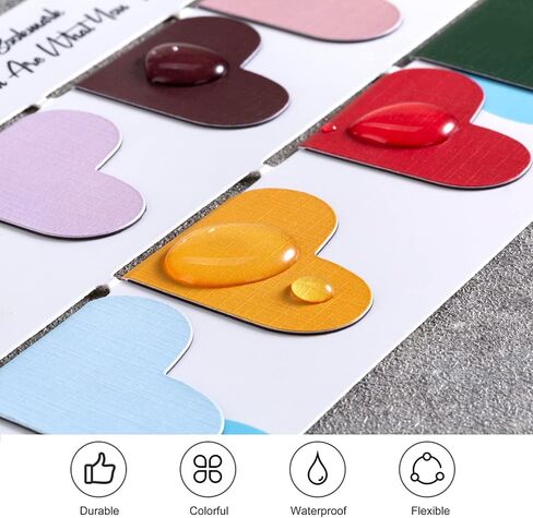 20 Pack Heart-Shaped Magnetic Bookmarks, Perfect for Book Lovers, Children, Women, Men, Teachers, Students, Birthday, Christmas, Graduation Double-Sided Printing for Easy Page Marking Gifts in Saudi Arabia