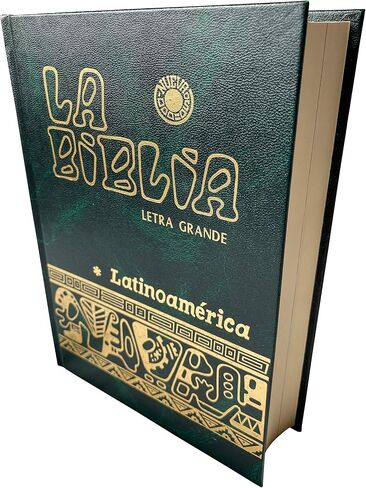 La Biblia Catolica Latinoamericana Letra Grande Edicion Cartone en Español con Señalador Biblico - الطبعة الإسبانية للكتاب المقدس الكاثوليكي في أمريكا اللاتينية مع الإشارات المرجعية (أزرق) in Kuwait