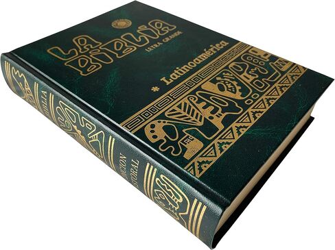 La Biblia Catolica Latinoamericana Letra Grande Edicion Cartone en Español con Señalador Biblico - الطبعة الإسبانية للكتاب المقدس الكاثوليكي في أمريكا اللاتينية مع الإشارات المرجعية (أزرق) in Kuwait