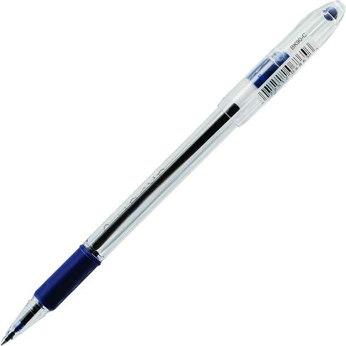 أقلام حبر جاف Pentel® R.S.V.P.®، ذات رأس رفيع، 0.7 مم، أسطوانة شفافة، حبر أزرق، عبوة من 12 قطعة in Saudi Arabia