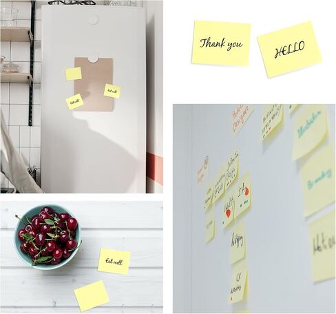 2400 Sheets Sticky Notes - 2 x 1.5 Notes Pads, Small Self-Adhesive Notes, Yellow Self-Stick Pads for Office Supplies, School, Home (24 Pack) in Saudi Arabia