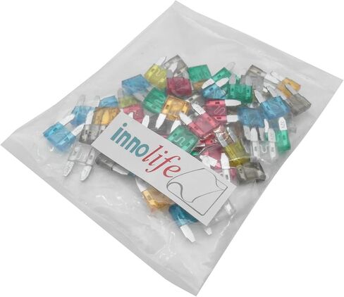 7 Kinds of ATM Mini Blade Fuses Assortment Car Fuse Set Automotive Car Trucks Boats SUV Auto Accessories 5A, 7.5A, 10A, 15A, 20A, 25A, 30A (Total 70pcs) in Saudi Arabia