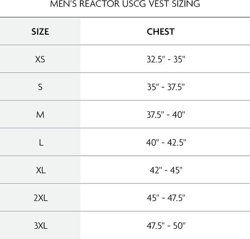 سترة نجاة Reactor USCG للرجال من O'Neill، أسود/قمري/دايجلو، مقاس متوسط in Kuwait