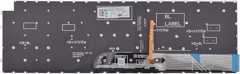 Replacement Keyboard Compatible with Dell Inspiron 15 3510 3511 3515 5510 5515 5518, inspiron 16 7610, Latitude 3520, Vostro 15 3510 3515 3520 3525 7510 with US Layout (Grey, with Backlit) in Saudi Arabia