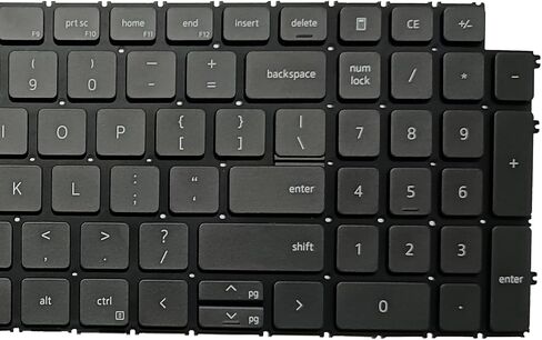 Replacement Keyboard Compatible with Dell Inspiron 15 3510 3511 3515 5510 5515 5518, inspiron 16 7610, Latitude 3520, Vostro 15 3510 3515 3520 3525 7510 with US Layout (Grey, with Backlit) in Saudi Arabia