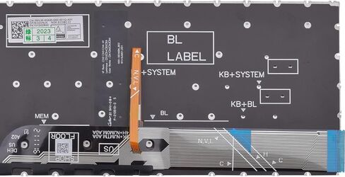 Replacement Keyboard Compatible with Dell Inspiron 15 3510 3511 3515 5510 5515 5518, inspiron 16 7610, Latitude 3520, Vostro 15 3510 3515 3520 3525 7510 with US Layout (Grey, with Backlit) in Saudi Arabia