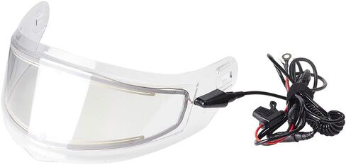 ILM Heated Shield Anti Fog Visor for Model-129 Snowmobile Snowboard Ski Full Face Motorcycle Helmets for Adults (Clear) in Saudi Arabia