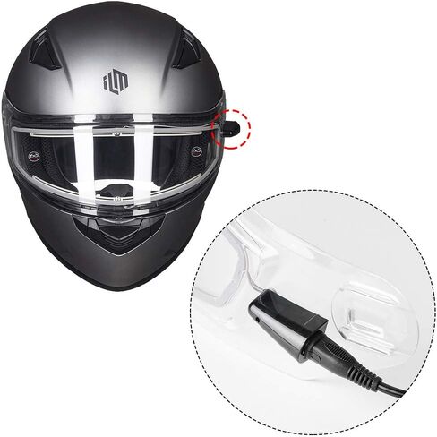 ILM Heated Shield Anti Fog Visor for Model-129 Snowmobile Snowboard Ski Full Face Motorcycle Helmets for Adults (Clear) in Saudi Arabia