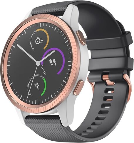 أحزمة ساعة من السيليكون لـ Garmin Venu 2S / Vivomove 3S / Vivoactive 4S / Venu 3S، حزام معصم بديل سريع الإصدار 18 مم لـ Garmin Forerunner 255s/265S in Saudi Arabia