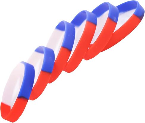 Soft Rubber Bracelets, Solid Single Color Blank Silicone-Wristbands,6 pcs/Pack for Men and Women… in Saudi Arabia