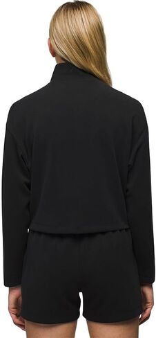 prAna Shea 1/2 Zip Black SM (Women's 4-6) in Saudi Arabia