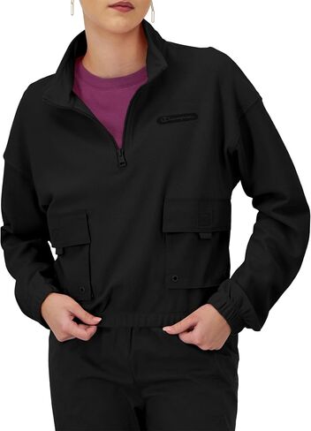 Champion Women's Jacket, Campus, Pique 1/4 Zip Pullover, Jacket With Pockets for Women in Saudi Arabia