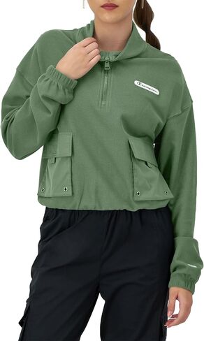 Champion Women's Jacket, Campus, Pique 1/4 Zip Pullover, Jacket With Pockets for Women in Saudi Arabia