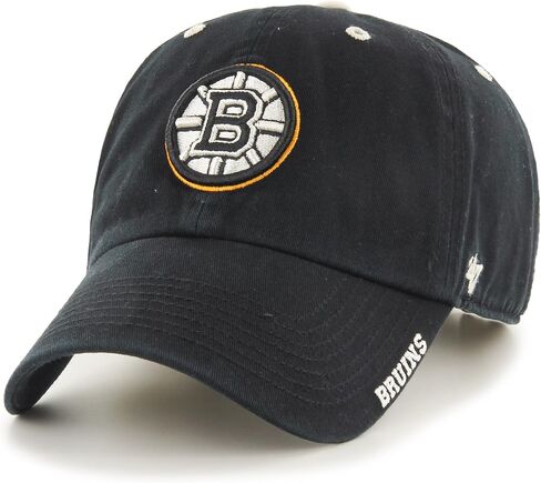 NHL Boston Bruins Embroidered Relaxed Fit Cotton Twill Cap by '47 in Saudi Arabia