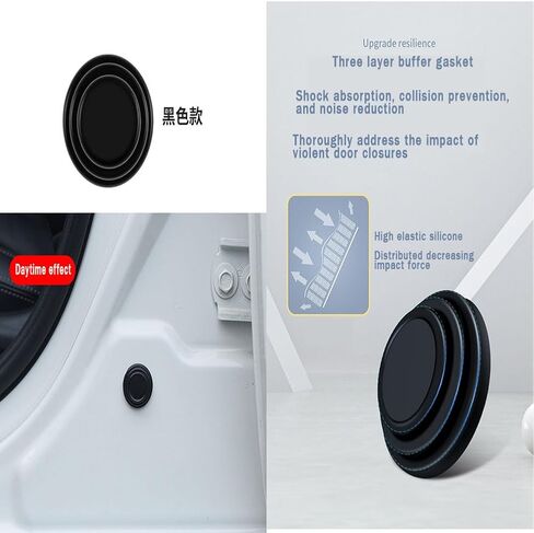 ممتص الصدمات لباب السيارة، ملصق حماية عالمي لباب السيارة، ملصقات حماية ممتصة للصدمات لباب السيارة من مادة PVC، وسادة ممتصة للصدمات لحافة الباب (20 قطعة) in Kuwait