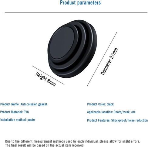 ممتص الصدمات لباب السيارة، ملصق حماية عالمي لباب السيارة، ملصقات حماية ممتصة للصدمات لباب السيارة من مادة PVC، وسادة ممتصة للصدمات لحافة الباب (20 قطعة) in Kuwait