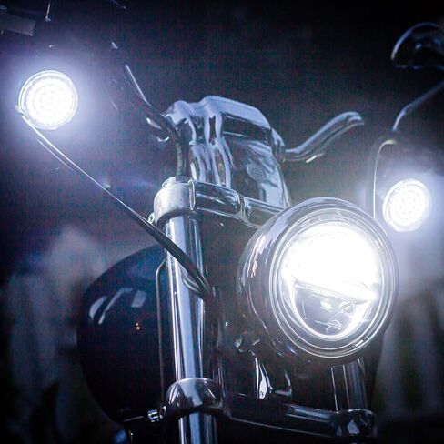 إشارات الانعطاف LED الأمامية والخلفية من Eagle Lights مع مصابيح تشغيل للدراجات النارية Harley Davidson in Saudi Arabia