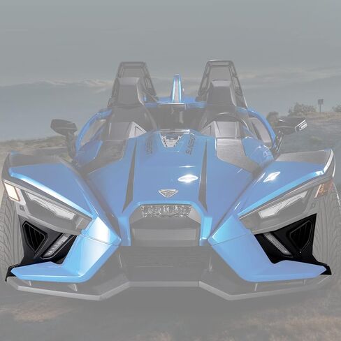 A & UTV PRO Front Lower Accent Panel & LED Light Kit for Polaris Slingshot S SL 2020-2024, Daytime Running Light & Yellow Turn Signal Accessories, Replace OEM # 5454402, 5454401, 2884606 in Saudi Arabia