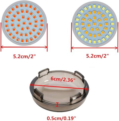 CICMOD 2 "1157 الجبهة LED بدوره إشارات 1156 الخلفية الأحمر تشغيل أضواء الفرامل رصاصة نمط الدخان غطاء للعدسات ل هارلي in Kuwait