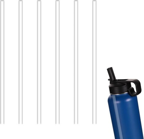 6 قطع من المصاصات البديلة للقارورة الحرارية 40 أونصة، شفاطات بديلة للأكواب قابلة لإعادة الاستخدام، ملحقات شرب لزجاجة المياه، أجزاء بديلة متوافقة مع زجاجة المياه الحرارية 40 أونصة in Kuwait