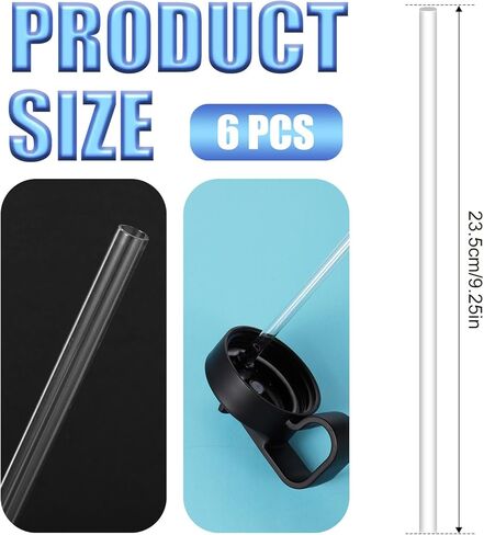 6 قطع من المصاصات البديلة للقارورة الحرارية 40 أونصة، شفاطات بديلة للأكواب قابلة لإعادة الاستخدام، ملحقات شرب لزجاجة المياه، أجزاء بديلة متوافقة مع زجاجة المياه الحرارية 40 أونصة in Kuwait