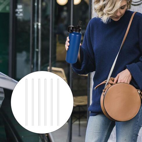 6 قطع من المصاصات البديلة للقارورة الحرارية 40 أونصة، شفاطات بديلة للأكواب قابلة لإعادة الاستخدام، ملحقات شرب لزجاجة المياه، أجزاء بديلة متوافقة مع زجاجة المياه الحرارية 40 أونصة in Kuwait