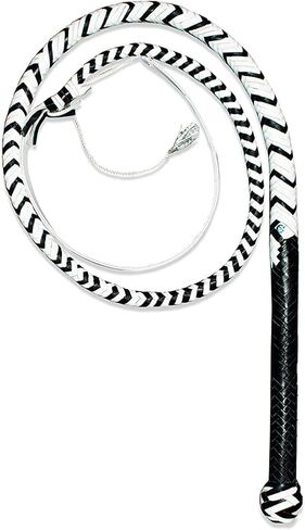 سوط جلد إنديانا جونز ويب سوط بطول 5 أقدام و12 طبق مصنوع من جلد البقر الحقيقي مع مفرقعات إضافية in Kuwait