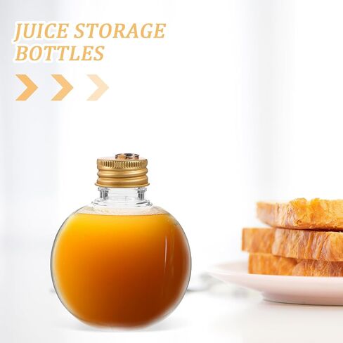 10pcs Christmas Spherical Bottle Portable Milk Bottles Party Juice Bottles Creative Plastic Bottles Drink Container Clear Beverage Bottles Water Bottles Coffee Bottles in Saudi Arabia