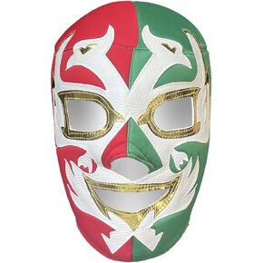 Escobar The Patriot Lucha Libre Mask Red/Green ، البالغين (حجم واحد يناسب أكثر)