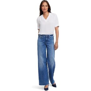 NYDJ Women's Teresa Wide Leg Jeans in Picasso Lake