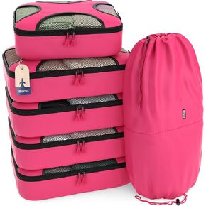 Shacke 6 Set Packing Cubes for Travel Lightweight Luggage Organizer